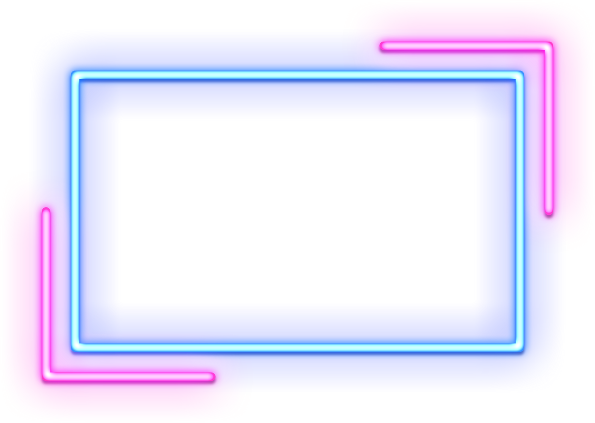 Neon Frame Rectangle Geometric