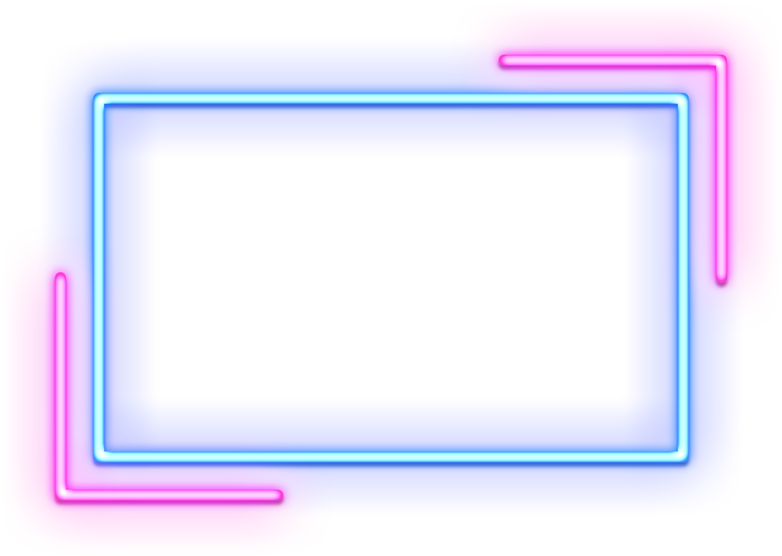 Neon Frame Rectangle Geometric